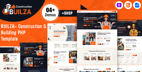 Builza – Construction & Building PHP Template