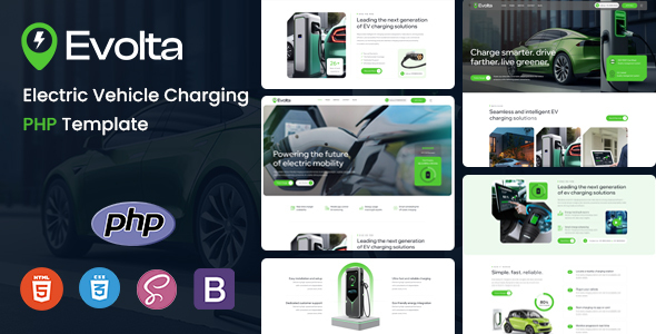 Evolta - Electric Vehicle Charging Station PHP Template