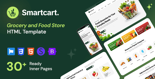 Smartcart - Grocery and Food Store HTML Template