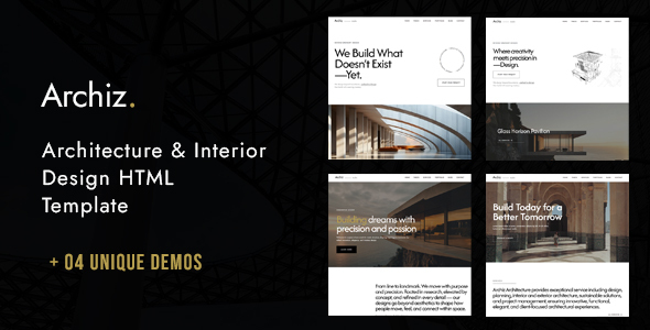 Archiz | Architecture & Interior Design HTML Template