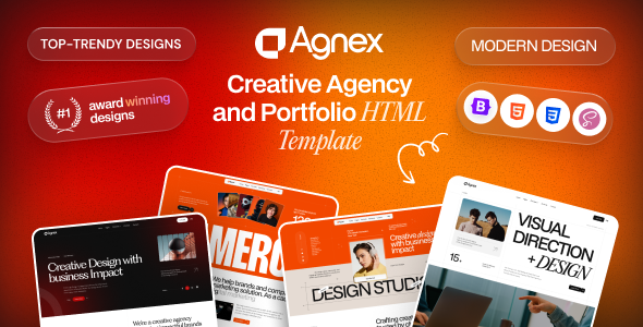 Agnex - Creative Agency Portfolio HTML Template