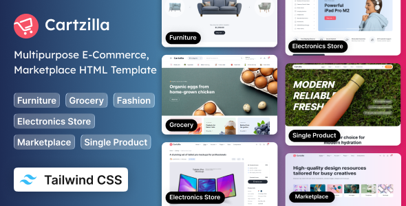 Cartzilla - Multipurpose E-Commerce Tailwind CSS HTML Template