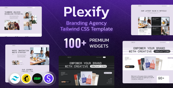 Plexify - Branding Agency Tailwind CSS Template