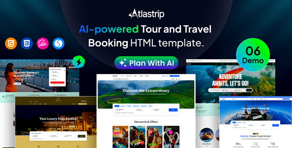 Atlastrip - Tour and Travel Booking HTML Template