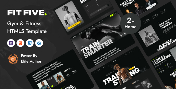 FitFive - Gym & Fitness HTML Template