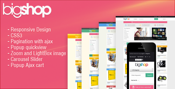 Responsive HTML Theme - BigShop