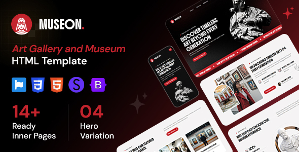 Museon - Art Gallery and Museum HTML Template