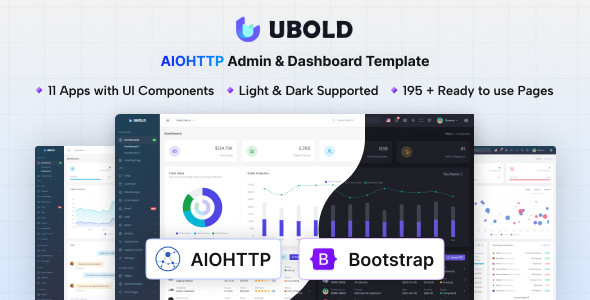 UBold - HTML & AIOHTTP Admin & Dashboard Template