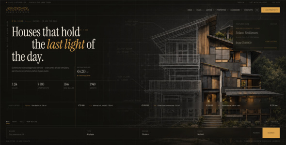 AVAVA Home - Real Estate Marketplace HTML Template
