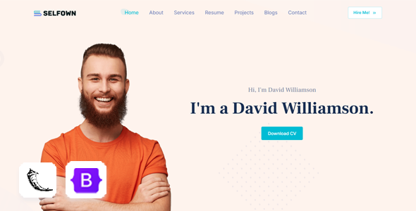 Selfown - Flask Personal Portfolio Template