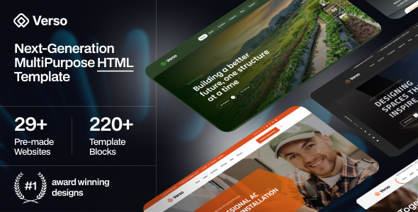Verso - Multipurpose HTML Template