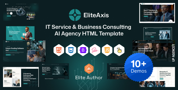 Eliteaxis - IT Service & Business Consulting AI Agency HTML Template