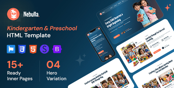 Nebulla - Preschool & Daycare HTML Template