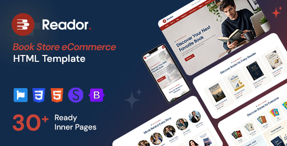 Reador - Book Store eCommerce HTML Template