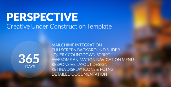 Perspective - Creative Under Construction HTMLTemplate
