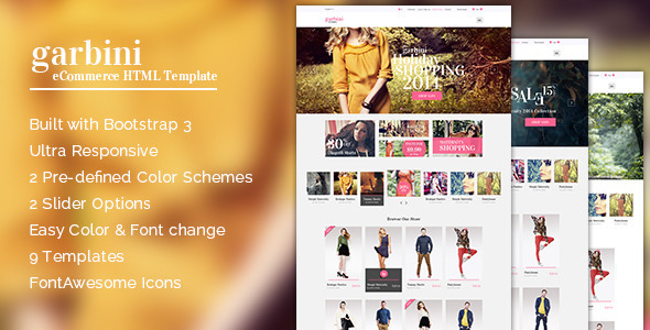 Garbini - Multipurpose HTML5 eCommerce Template