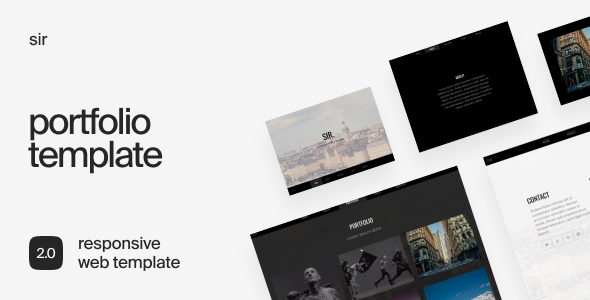 Sir - Responsive HTML5 Portfolio Template