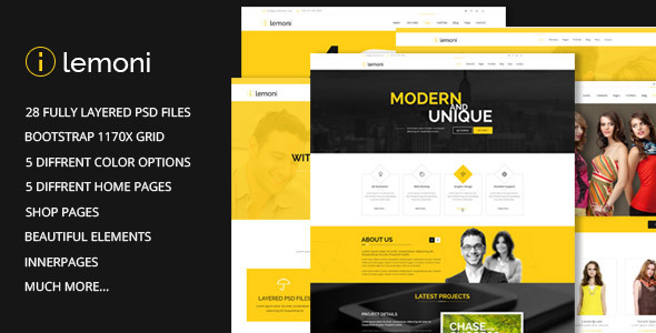 Lemoni - Multipurpose HTML5 Template