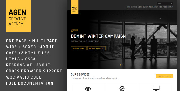 AGEN - HTML Template