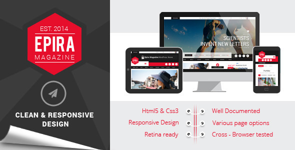 Epira Magazine HTML5 template
