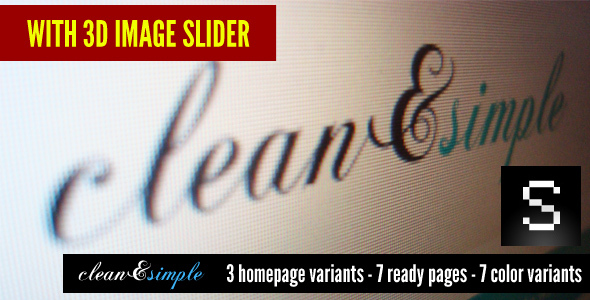 clean&simple - with 3d image slider