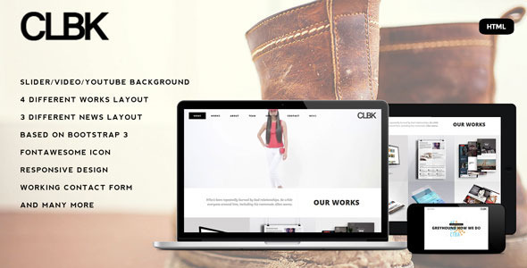 CLBK - Responsive One Page Portfolio HTML Template