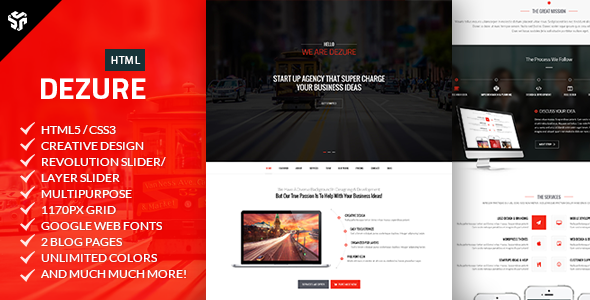 Dezure | Responsive OnePage Multi-Purpose Parallax