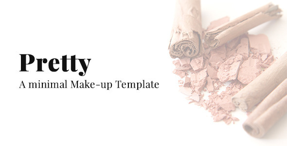 Pretty - A Minimal Make-up Website Template