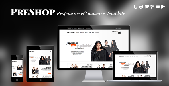 PreShop - Responsive E-Commerce Website Template