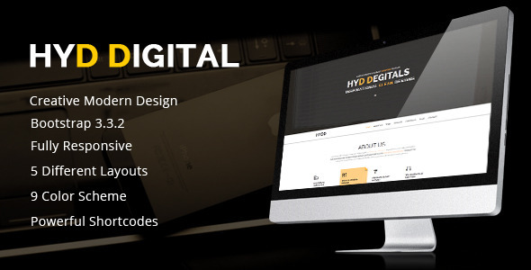 HYD - Multi-Purpose One Page HTML Template